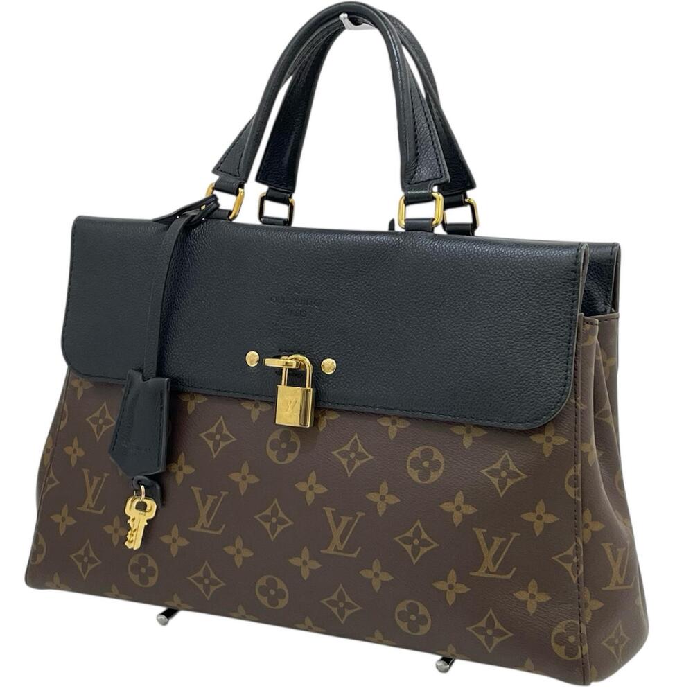LOUIS VUITTON Venus Monogram Handbag Brown Black